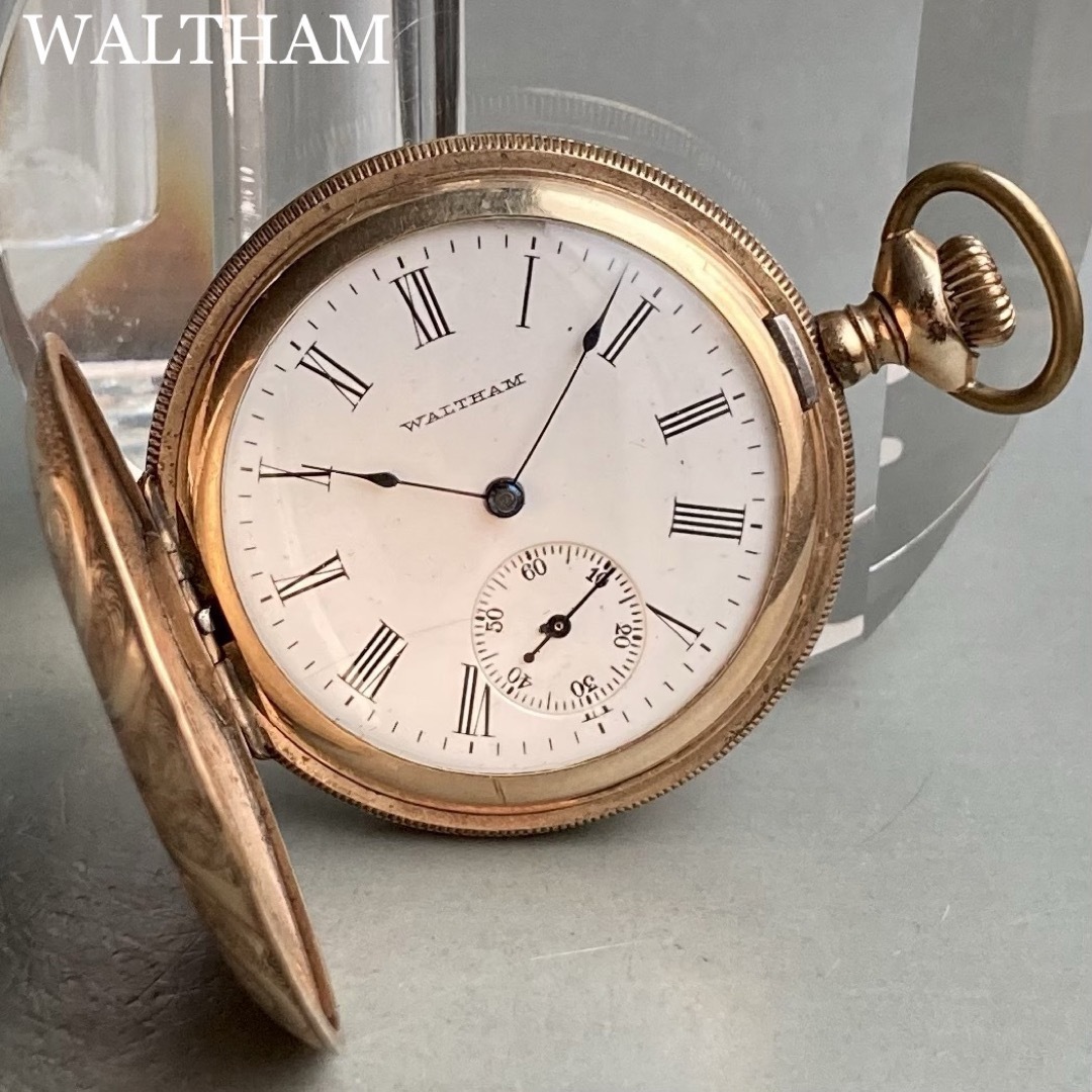 冬季五輪 【動作品】ウォルサム WALTHAM アンティーク 懐中時計 手巻き