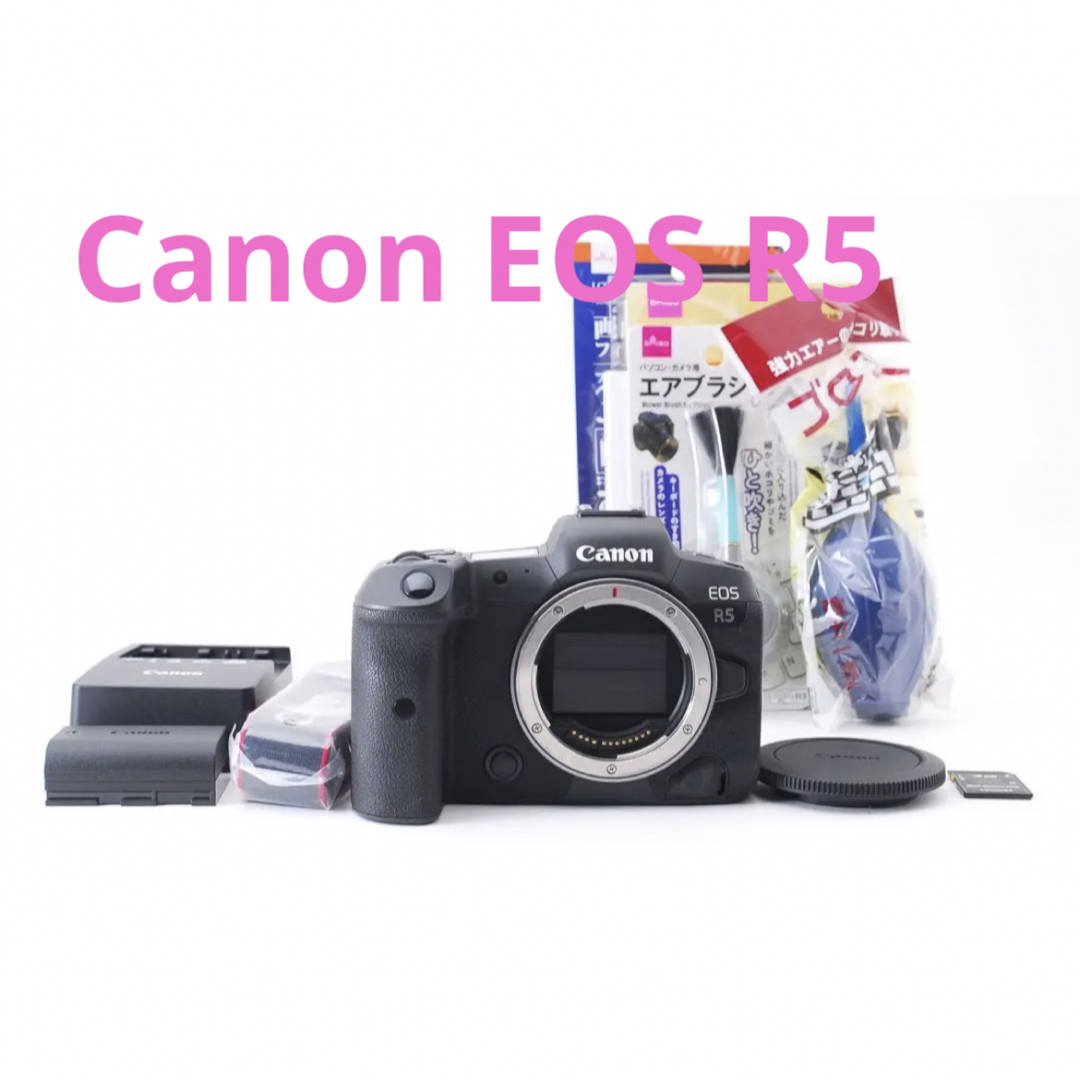 保証付き☆Canon EOS R5 付属品完備 ミラーレス一眼レフカメラカメラ