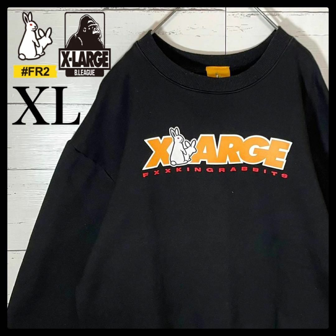 【超人気コラボ】エフアールツー×XLARGE　センターロゴ  肉厚　スウェット