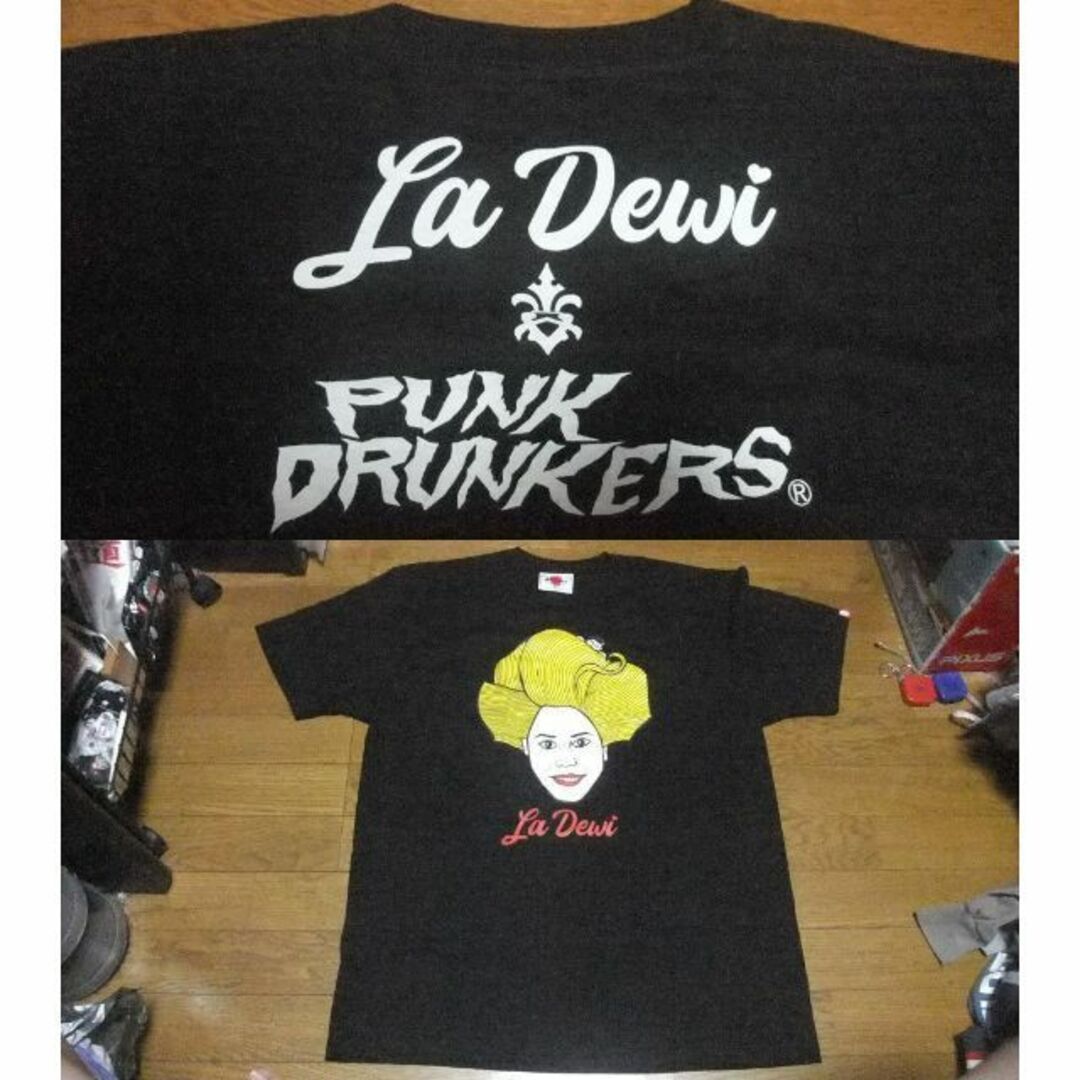 PUNK DRUNKERS(パンクドランカーズ)の未使用 パンクドランカーズ punkdrunkers デヴィ夫人 Tシャツ XL メンズのトップス(Tシャツ/カットソー(半袖/袖なし))の商品写真