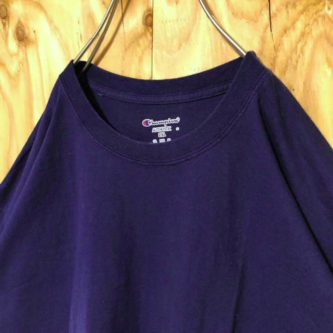 無地 シンプル ネイビー チャンピオン USA 90s 半袖 Tシャツ 単色