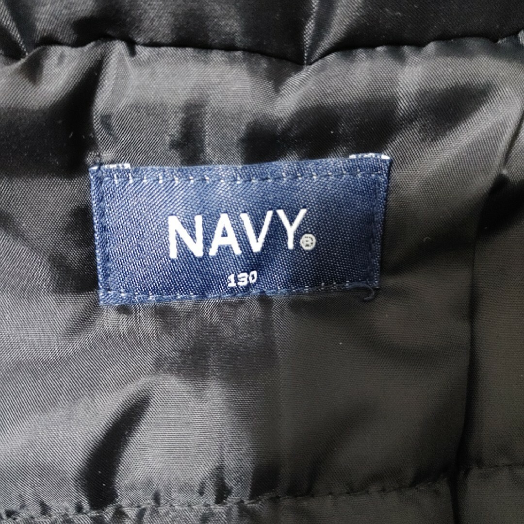 NAVY(ネイビー)のNAVY  キッズ130cm　中綿アウター　ミリタリー系 キッズ/ベビー/マタニティのキッズ服女の子用(90cm~)(ジャケット/上着)の商品写真