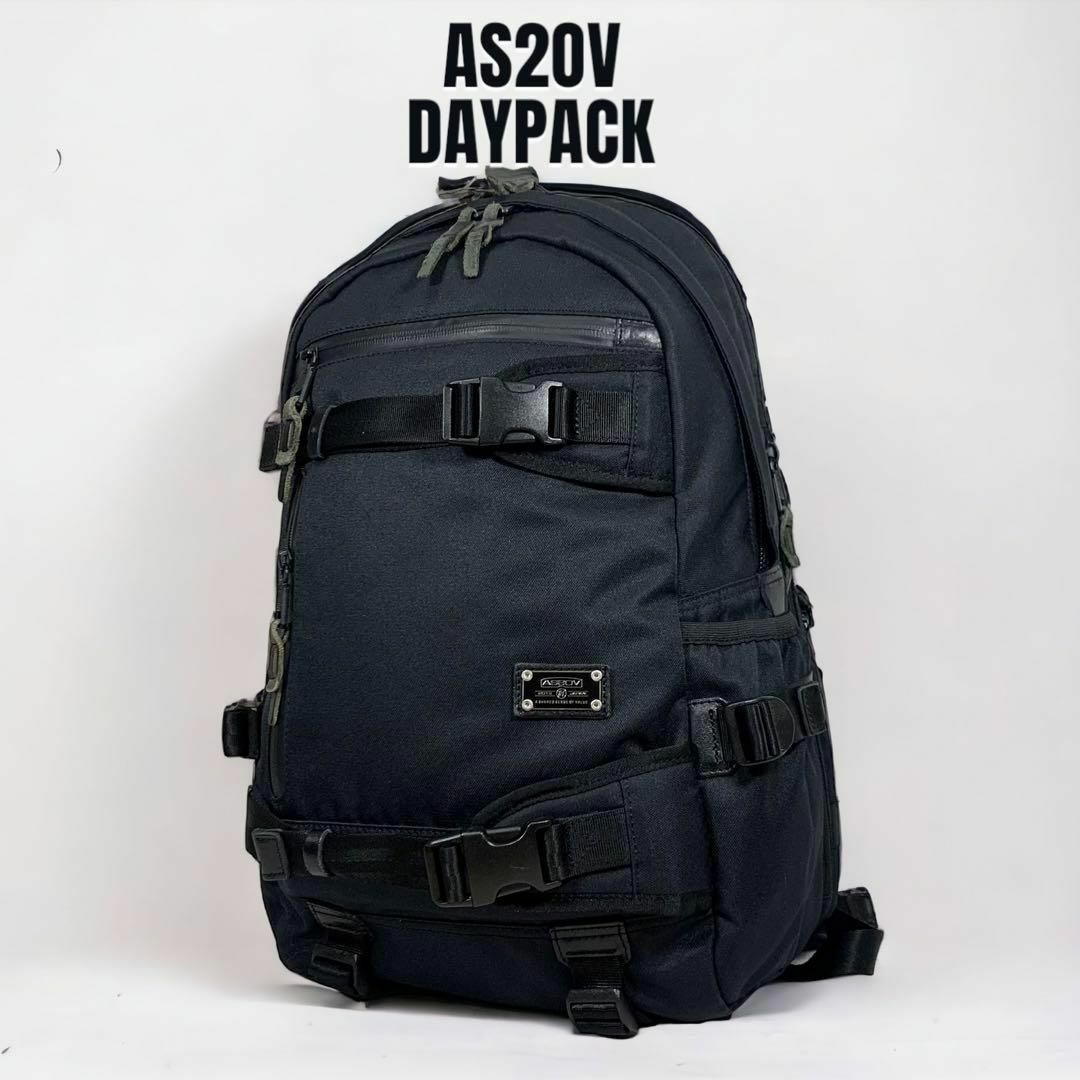 AS2OV - 【美品】AS2OV アッソブ DAYPACK バッグパック ブラックの+