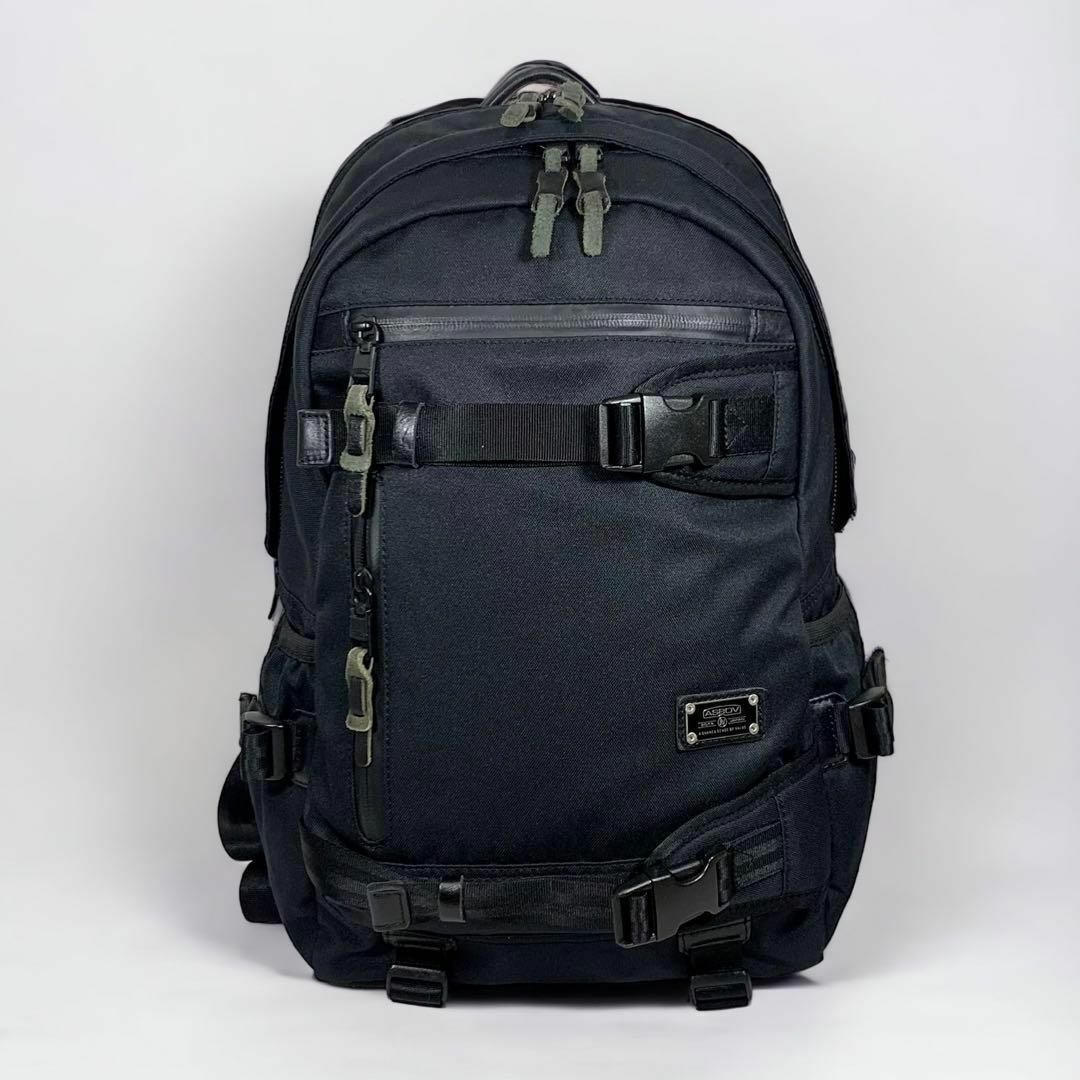 【美品】AS2OV アッソブ DAYPACK バッグパック ブラック 2