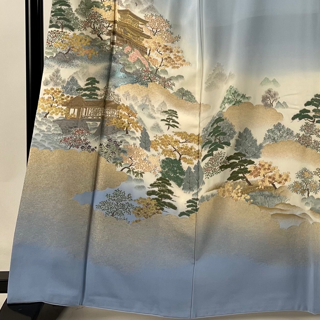 色留袖 身丈164.5cm 裄丈65.5cm 正絹 美品 名品