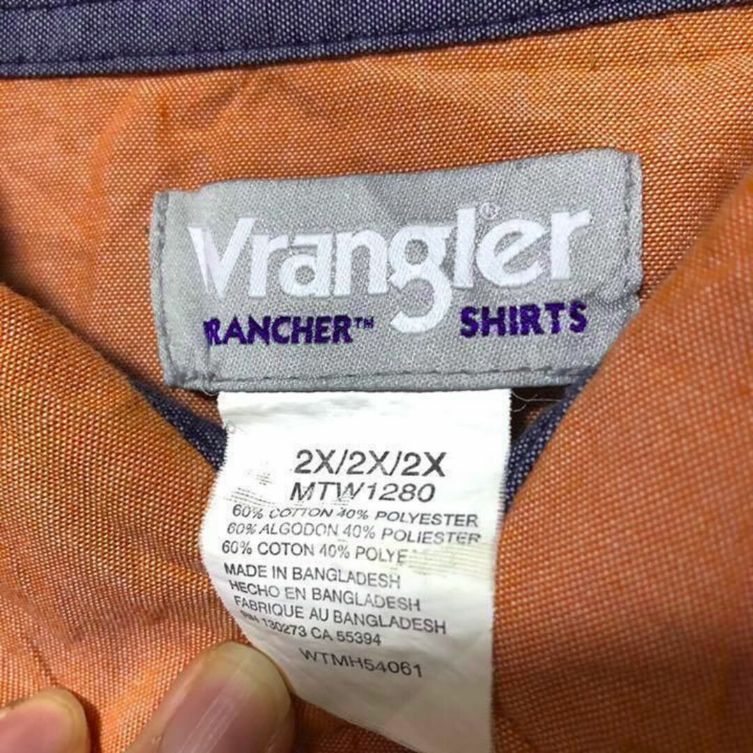ラングラー USA 90s ビッグシルエット 半袖 ウエスタンシャツ シャツ