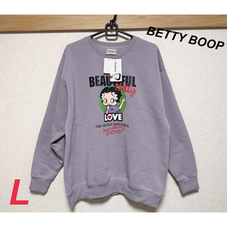 新品　ベティちゃん　BETTY BOOP オーバーサイズ　スウェット　3L 薄紫