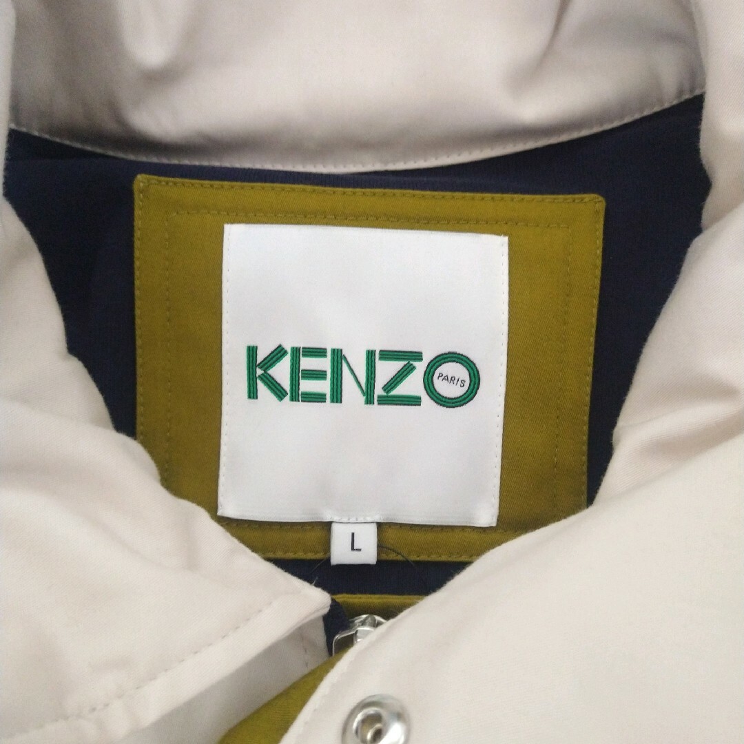 美品 KENZO カラーブロックコットンジャケット マルチカラー サイズL