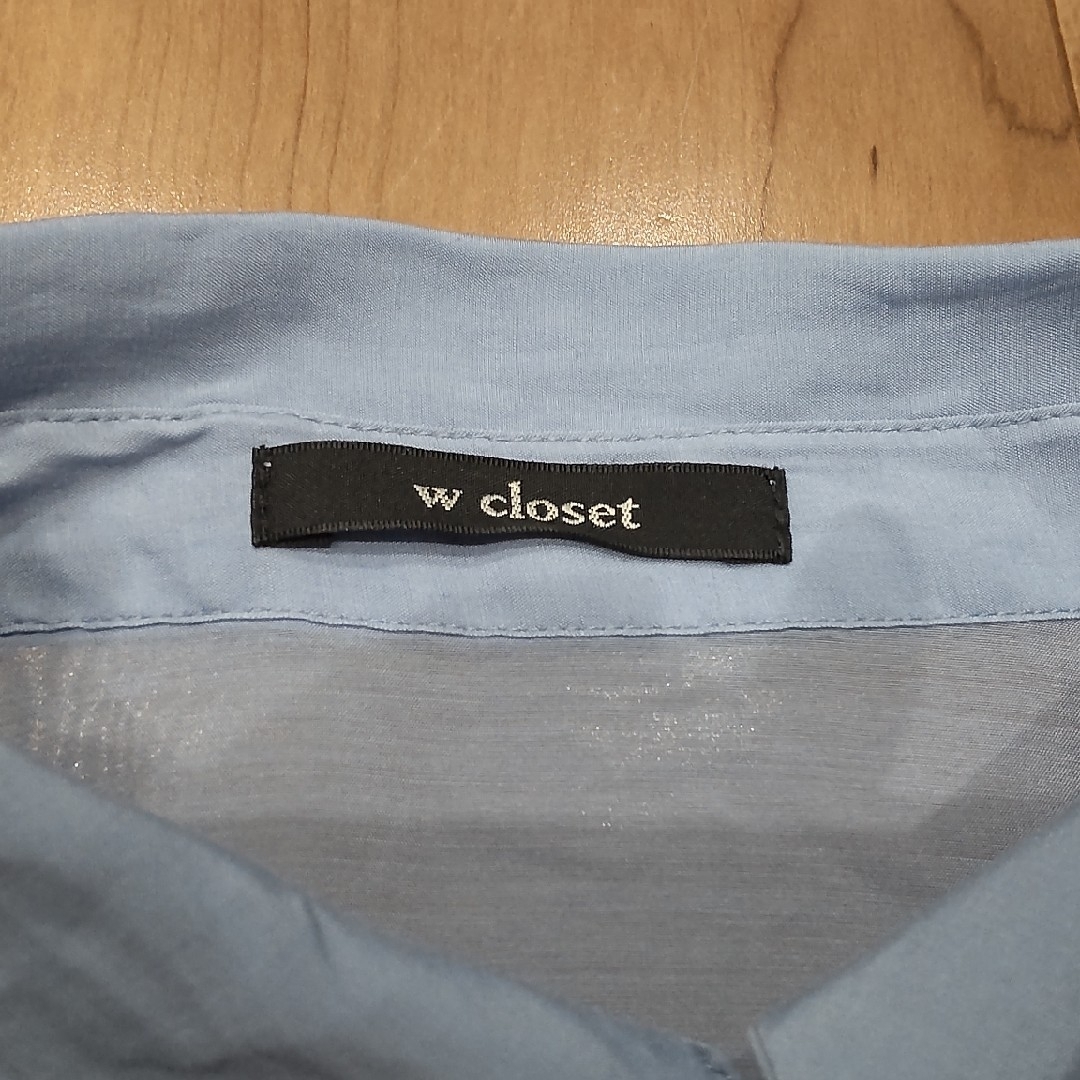 w closet(ダブルクローゼット)のw closet　シャツ レディースのトップス(シャツ/ブラウス(半袖/袖なし))の商品写真