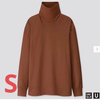 ユニクロ(UNIQLO)の新品タグ付　Uniqlo U  タートルネックT  長袖  メンズS　ユニクロ(Tシャツ/カットソー(七分/長袖))