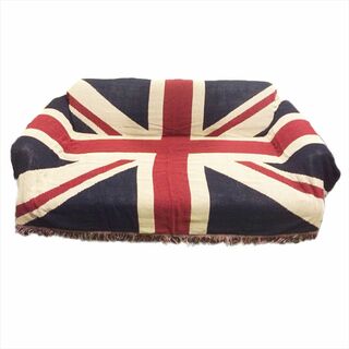 【色: イギリス国旗】[モデルノ ラ テール]コットン 素材 130cm×180(ソファカバー)