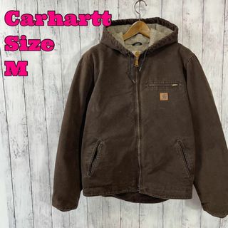 carhartt  【M】  カーハート アクティブジャケット バック刺繍 茶色