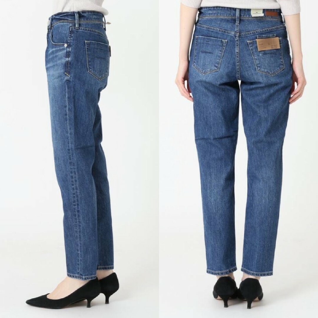 新品　ヤヌーク　RUTH ルース　スリムテーパード　デニムパンツ　22