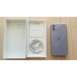 アイフォーン(iPhone)の【marichan様専用　美品※訳あり】iPhone 11 128GB パープル(スマートフォン本体)