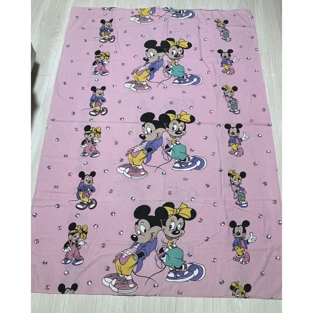 ビンテージシーツ ミッキー ミニー ミキミニ ディズニー
