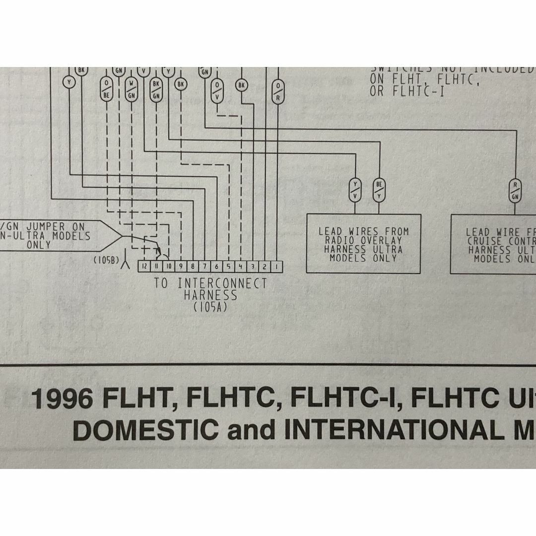 FLT サービスマニュアル ハーレー 正規  バイク 整備書 配線図有り 1340ｃｃ 5Speed 1995年モデル 車検 整備情報:22292619