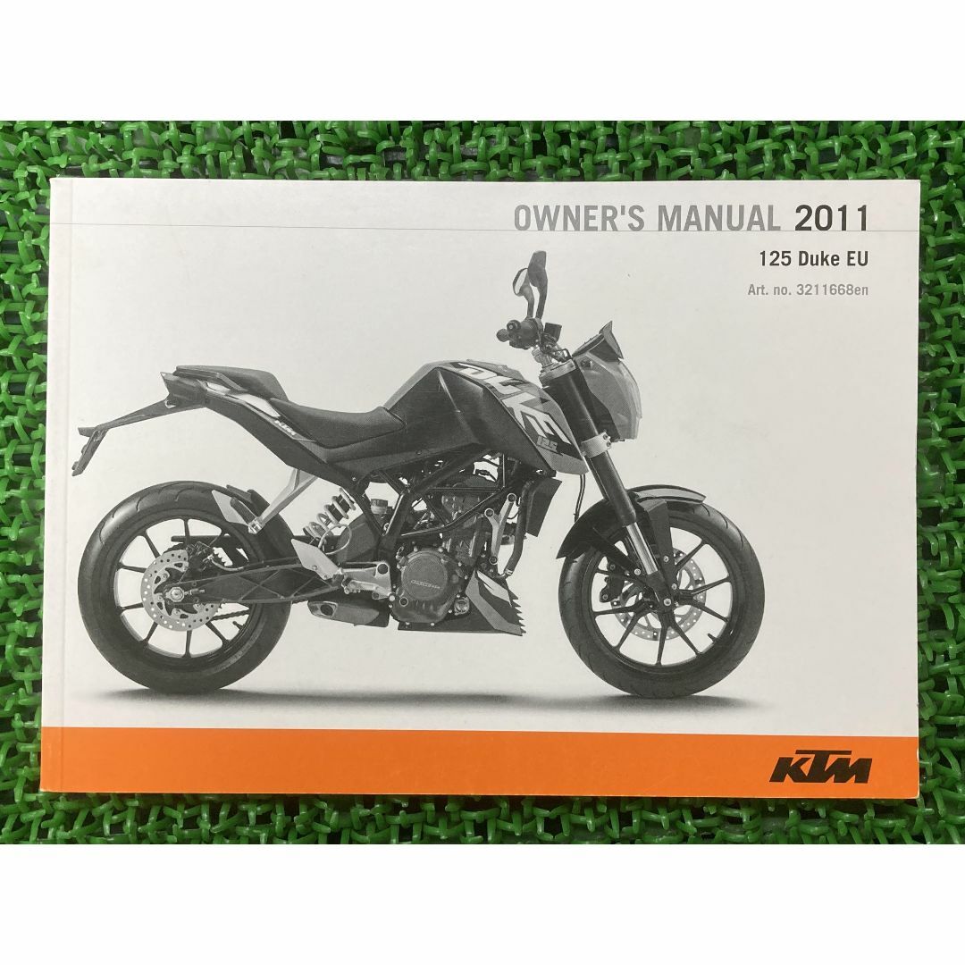 125デュークEU 取扱説明書 KTM 正規  バイク 整備書 DukeEU 2011年モデル トルク記載 車検 整備情報:22292719