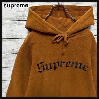 Supreme シュプリーム フード付き フリース パーカー 刺繍入り