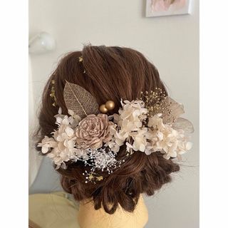 振袖　成人式　結婚式　髪飾り　ドライフラワー(ヘアアクセサリー)