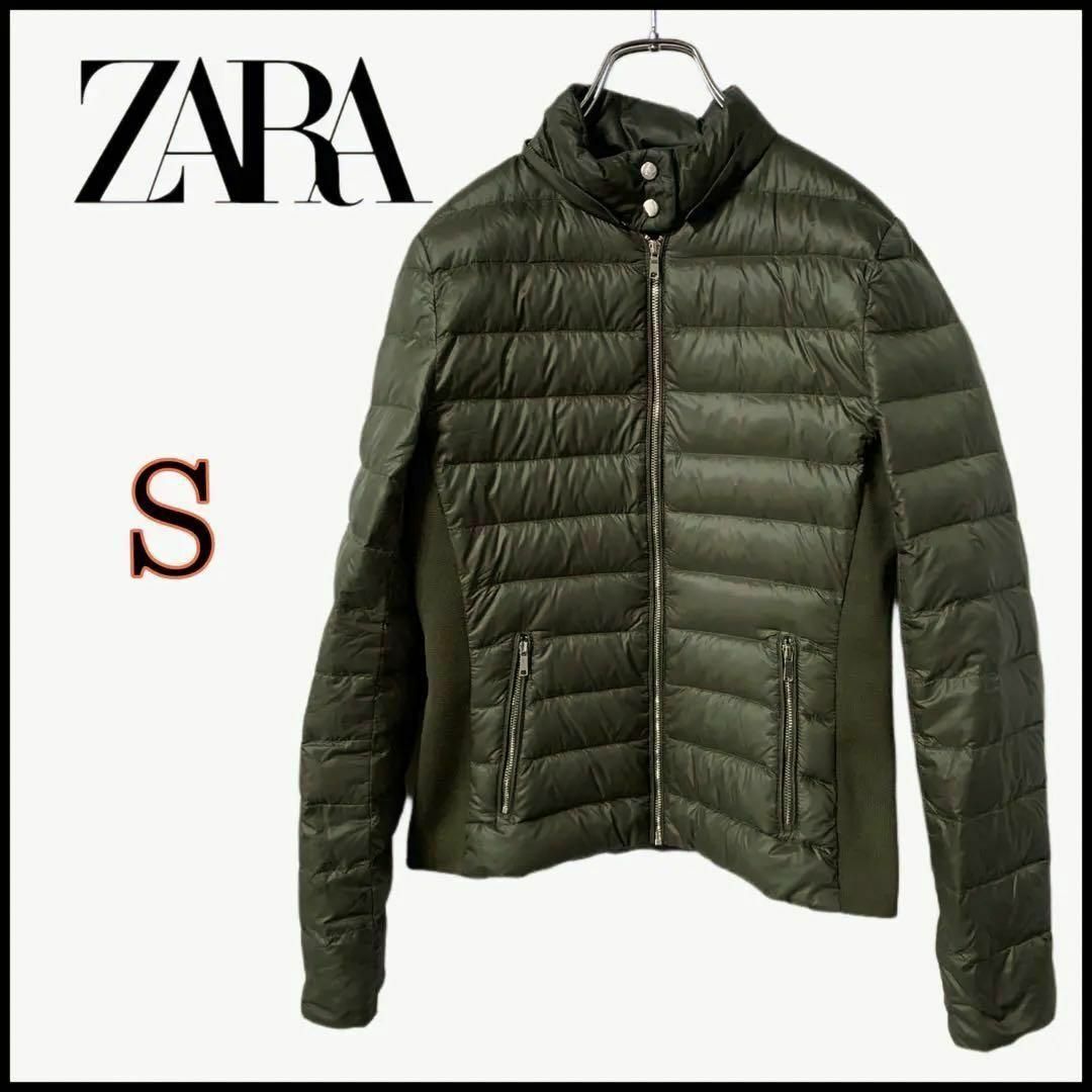 ZARA(ザラ)の⭐️ZARA⭐️ホワイトダックダウン&フェザー⭐️薄手ジャケット⭐️S⭐️ レディースのジャケット/アウター(ダウンジャケット)の商品写真