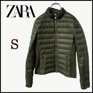 ザラ(ZARA)の⭐️ZARA⭐️ホワイトダックダウン&フェザー⭐️薄手ジャケット⭐️S⭐️(ダウンジャケット)