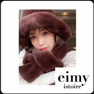 エイミーイストワール(eimy istoire)のeimy istoire エコファーバケットハット　チャコールブラウン(ハット)