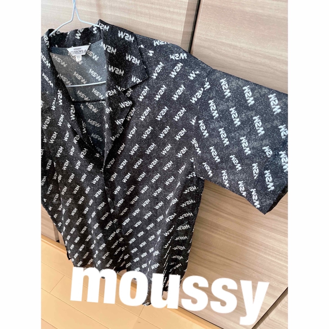 MOUSSY STUDIOWEAR ロゴオープンカラーシャツ | フリマアプリ ラクマ