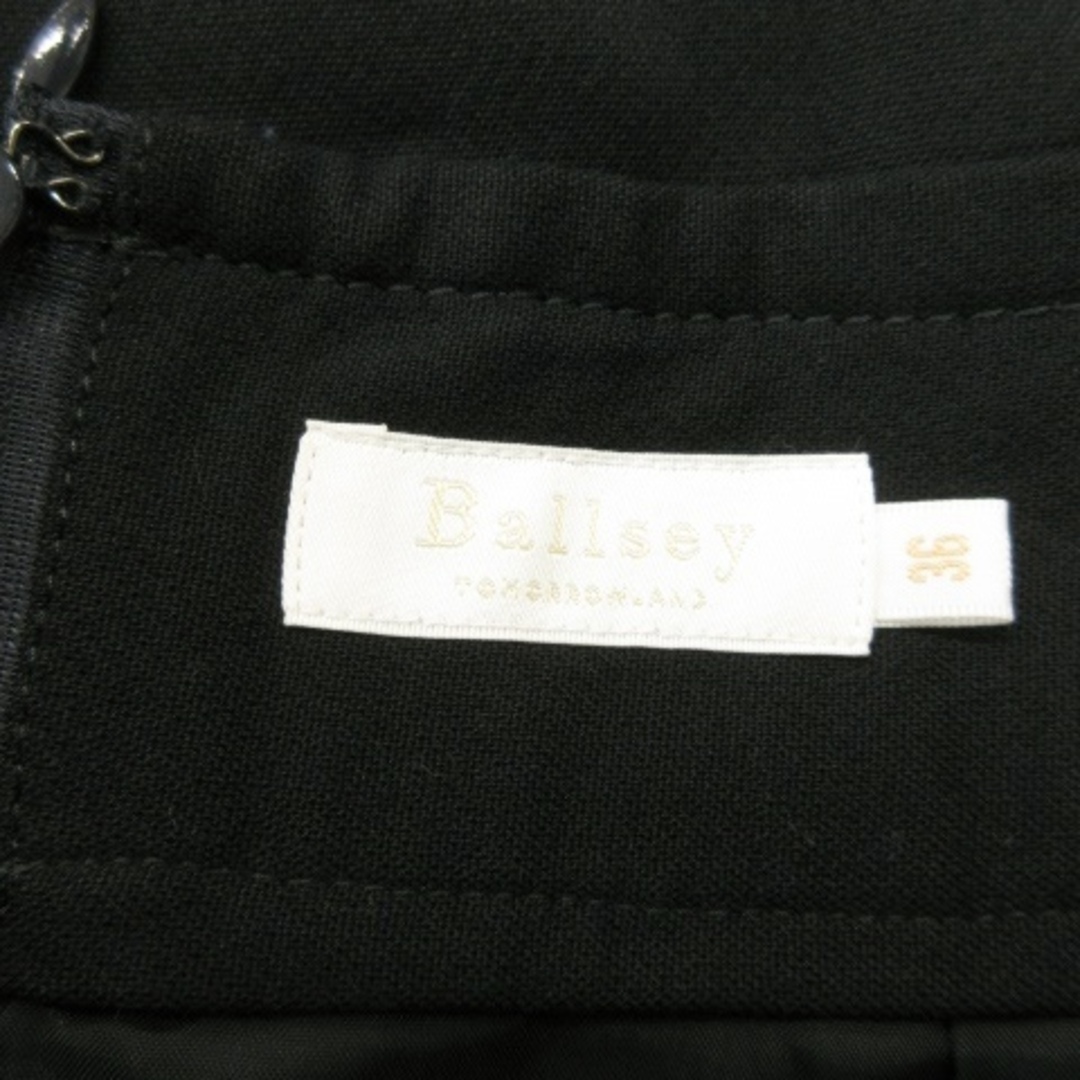 Ballsey(ボールジィ)のボールジー スカート タイト ミモレ ロング ウール混 絹混 通勤 36 黒 レディースのスカート(ロングスカート)の商品写真