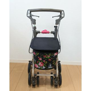 フランスベッド(フランスベッド)の【フランスベッド正規品】 シルバーカー 花柄 小さいサイズ 「ラクティブミニ」(その他)