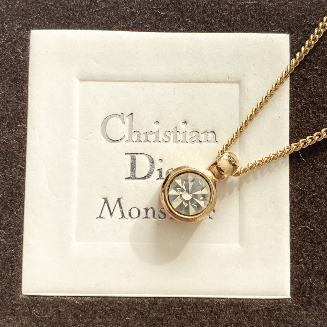 Christian Dior ラインストーンネックレス