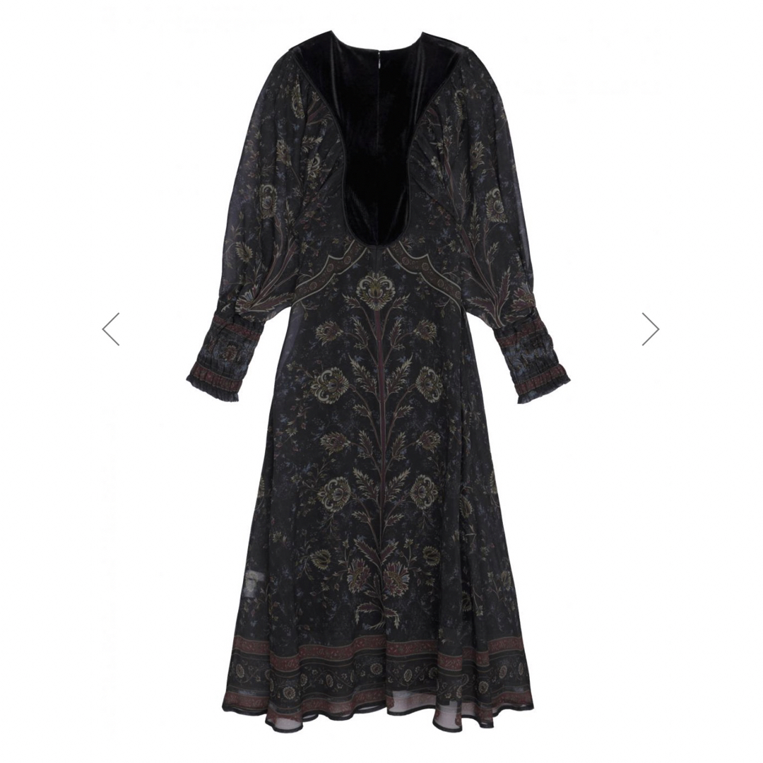 VELOUR DOCKING SCARF DRESS