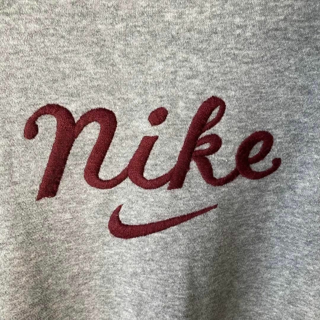 NIKE ナイキ スウェット L 刺繍ロゴ 筆記体ロゴ センターロゴ