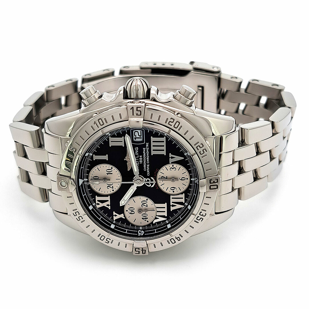 ブライトリング BREITLING A13357 クロノ コックピット クロノグラフ 自動巻き メンズ 良品 _763838