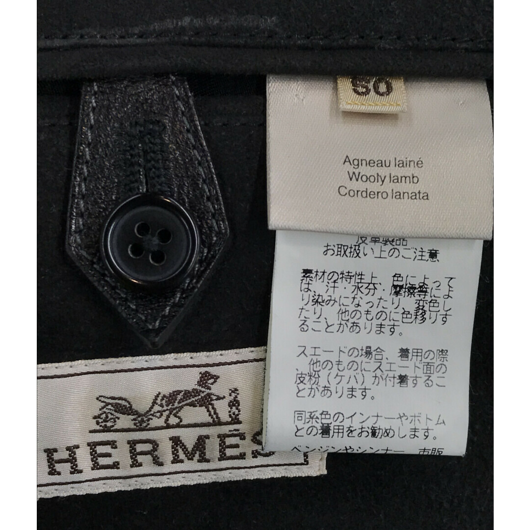 エルメス HERMES ムートンコート レザー    メンズ 50 2