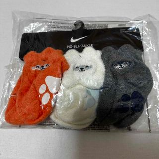 ナイキ(NIKE)の新品　NIKE ナイキ　ベビー　アニマル　ソックス　3足セット　靴下　モコモコ(靴下/タイツ)