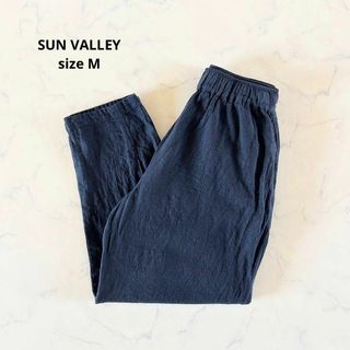 サンバレー(SUNVALLEY)の【美品】Mサイズ SUN VALLEY サンバレー サルエルパンツ 麻パンツ(サルエルパンツ)