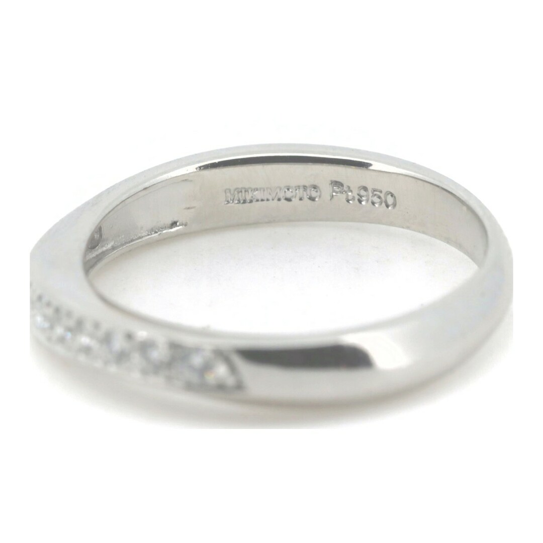 MIKIMOTO(ミキモト)の目立った傷や汚れなし ミキモト ダイヤモンド リング 指輪 10号 0.13ct PT950(プラチナ) レディースのアクセサリー(リング(指輪))の商品写真