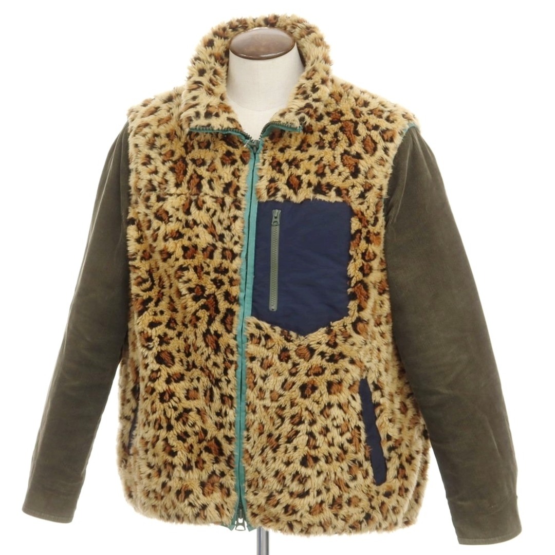 sacai LEOPARD FLEECE BLOUSON