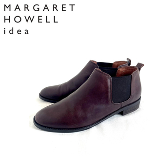 マーガレットハウエル(MARGARET HOWELL)のMARGARET HOWELL idea サイドゴアアンクルブーツ 23.0(ブーツ)