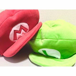 ユニバーサルスタジオジャパン(USJ)のユニバーサルスタジオジャパン　マリオ　ルイージ　帽子　中古(キャラクターグッズ)