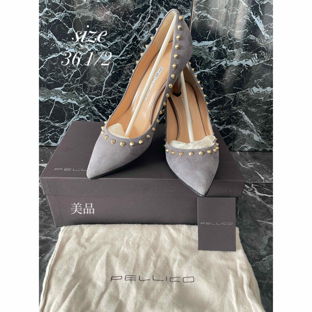 美品】PELLICO ペリーコ スタッズ パンプス-
