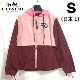 コーチ(COACH)の【新品】COACH ミッキー レディース スポーツ ジャケット ピンク L(ブルゾン)