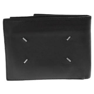 マルタンマルジェラ(Maison Martin Margiela)のMartin Margiela 11 マルタンマルジェラ フリップフラップウォレット ジップ 二つ折り財布 グレインレザー ブラック S55UI0288(折り財布)