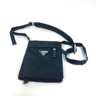 プラダ　ショルダーバッグ　黒　ブラック　美品　PRADA　ポシェット 斜め掛けかばん　r274