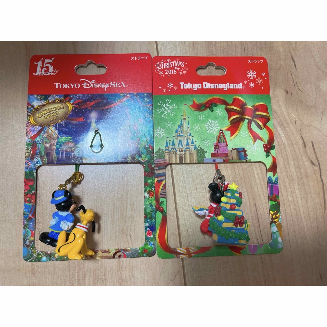 Disney(ディズニー)の【新品】ディズニークリスマス ストラップ エンタメ/ホビーのおもちゃ/ぬいぐるみ(キャラクターグッズ)の商品写真