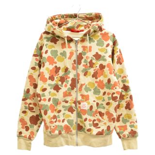 シュプリーム(Supreme)のSUPREME シュプリーム 09AW Thermal Zip-up Hoodie サーマル ジップアップ カモフラ パーカー カーキ(パーカー)