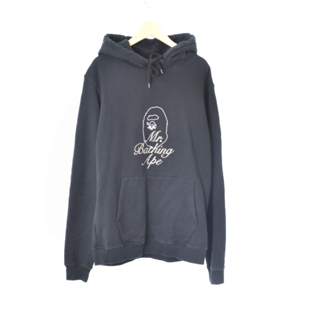 A BATHING APE - A BATHING APE Mr.BATHING APE 猿ロゴ パーカー L の