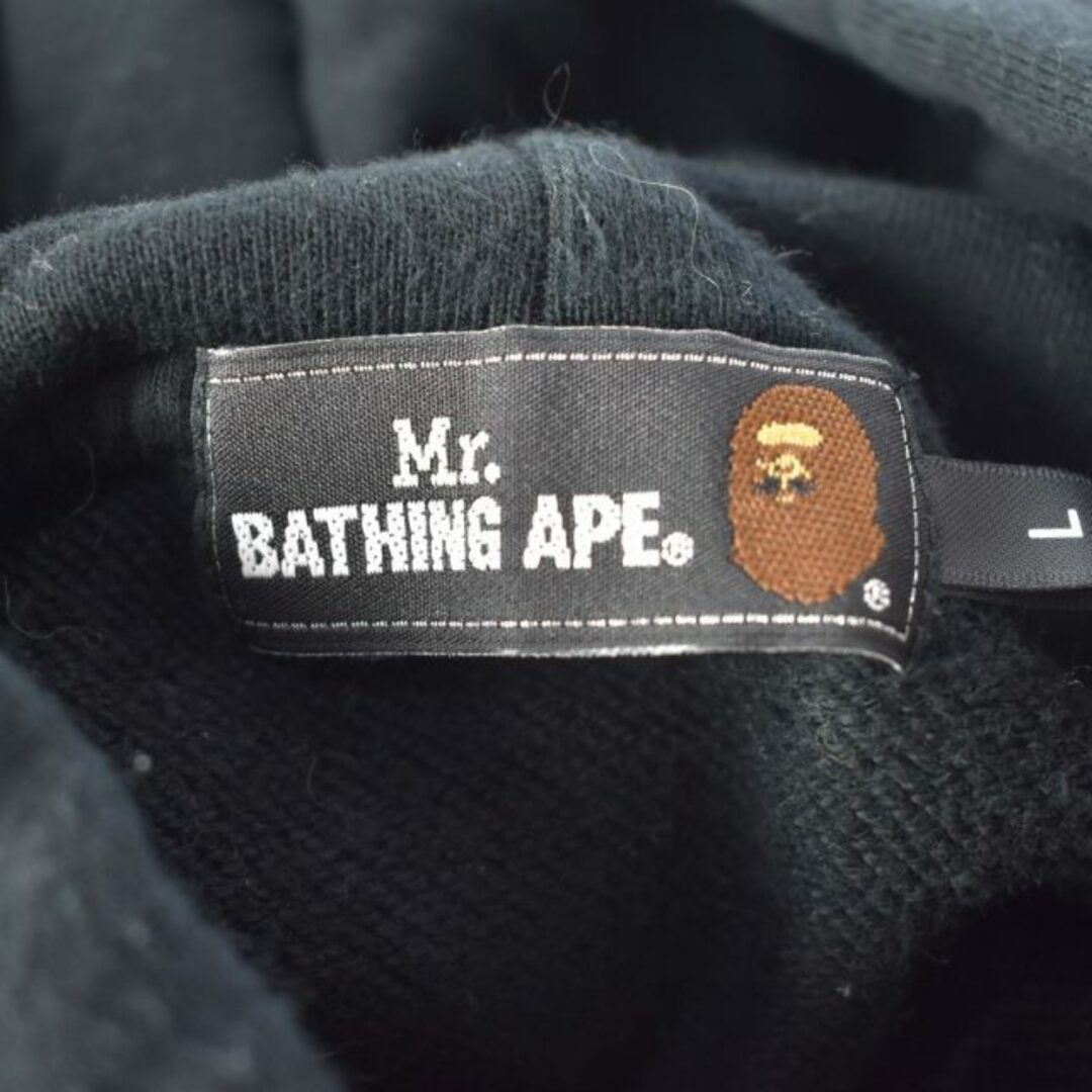 A BATHING APE - A BATHING APE Mr.BATHING APE 猿ロゴ パーカー L の