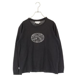 ロンワンズ(LONE ONES)のLONE ONES ロンワンズ フロントロゴ ロングスリーブカットソー 長袖Tシャツ ブラック(Tシャツ/カットソー(七分/長袖))