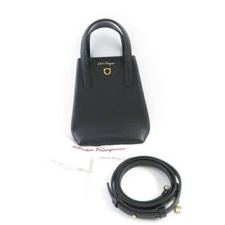 フェラガモ(Ferragamo)の美品 Salvatore Ferragamo フェラガモ GU-220024 トラベル ミニ 2WAYバッグ ショルダー ハンド ポシェット レディース AM4828W1 (ハンドバッグ)